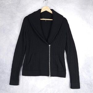 Ralph Lauren Black cashmere Zip-Up Cardigan